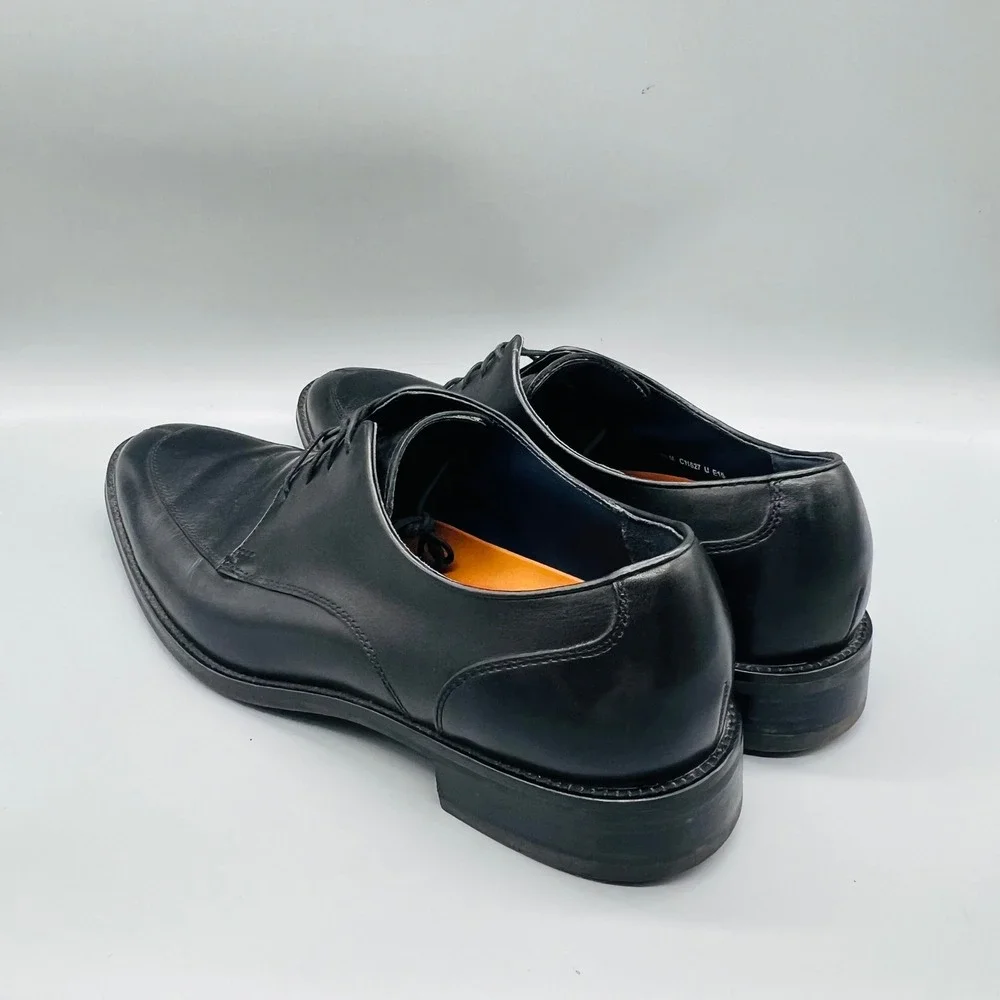 Cole Haan Shoes Mens 10.5 Black Leather Grand OS Split Toe Derby Oxfords Dress